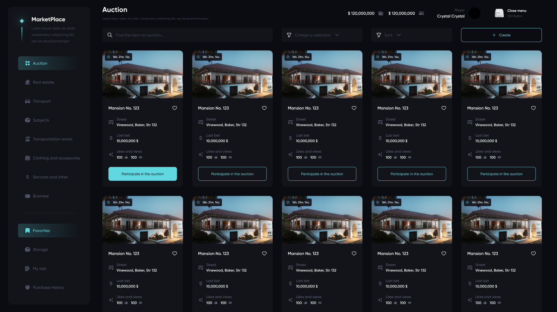 Updating the Market place.